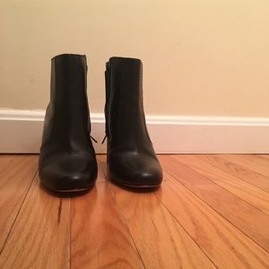Black Leather Madewell Booties